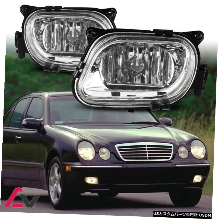 メルセデスベンツW210クリアレンズペアフォグライトランプOEの交換DOTのために96-99 96-99 For Mercedes-Benz W210 Clear Lens Pair Fog Light Lamp OE Replacement DOT