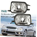 ペアバンパーフォグランプのためにメルセデス・ベンツW203 2001-07クリアレンズランプ交換 Pair Bumper Fog Light For Mercedes-Benz W203 2001-07 Clear Lens Lamp Replacement