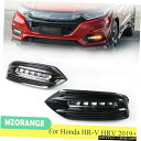ペアLED昼間ライトフォグランプDRLは、ホンダHRV HRVのための信号を右折実行2019+ Pair LED Daytime Running Light F...