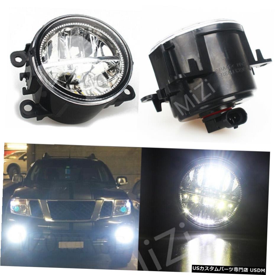 左右LEDフロントバンパーフォグランプ三菱L200 5月12日6月12日アウトランダー Left Right LED Front Bumper Fog Light For MITSUBISHI L200 05-12 Outlander 06-12