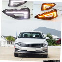 VWジェッタMK7 LED DRL昼間はwを/ターンシグナルフォグランプライトを実行するための2019 2020 2019 2020 For VW Jetta ...