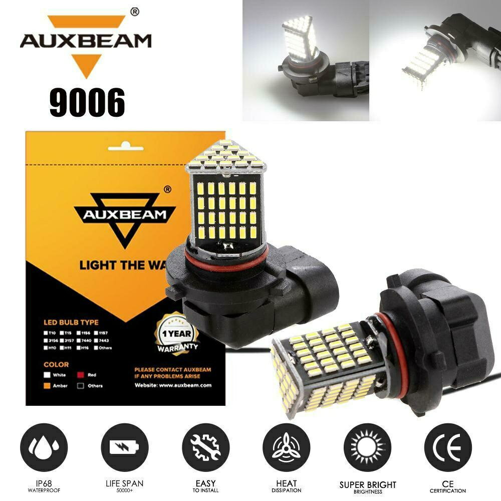 2倍Auxbeam LEDフォグ電球キット2007年から2010年インフィニティG35 G37のための9006 HB4ホワイト 2x Auxbeam LED Fog Light Bulbs Kit 9006 HB4 White for 2007-2010 Infiniti G35 G37