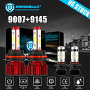 グランドキャラバン2001-2005 2006 2007 4面LEDヘッドライト球根9007 9145 4PCSのために For Grand Caravan 2...