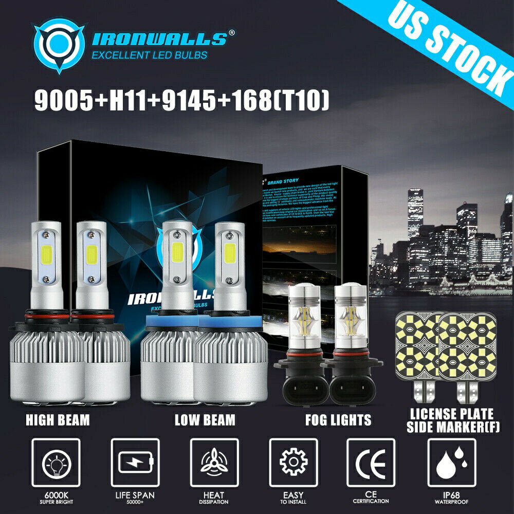 9005 H11 9145 3157個のLEDヘッドライトターンシグナルマーカー球根フォードF-150 15から2020 9005 H11 9145 3157 LED Headlight Turn Signal Marker Bulbs for Ford F-150 15-2020