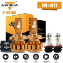 4X H4 + H11 H16 AUXBEAM LED CANバスヘッドライトフォグランプトヨタタンドラ2014年から2018年 4X H4+H11 H16 A...