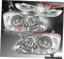 2005-2008のためのカローラJDMクロームヘッドライトW /クリアドライビングフォグランプ06 07 For 2005-2008 Corolla Jdm ...