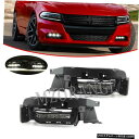 LEDフォグライトランプカバーにダッジチャージャー2015 2016 2017左＆＃038;右サイドDRL LED Fog Light Lamp Cover For Dodge Charger 2015 2016 2017 Left &amp; Right Side DRL