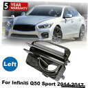 LH左側にあるインフィニティQ50スポーツ2014年から2017年バンパーフォグランプカバーベースベゼル LH Left Side For Infiniti Q50 Sport 2014-2017 Bumper Fog Light Cover Base Bezel