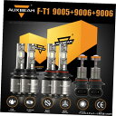 6PCS AUXBEAM 9005 9006 LEDヘッドライトCANバスハイロービーム+ 9006個のフォグ電球 6PCS AUXBEAM 9005 9006...