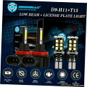 ラム1500 2500用H8 H9 H11 + 921 T15 LEDヘッドライトロービーム+リバースライトコンボ H8 H9 H11+921 T15 LED Headlight Low Beam+Reverse Light Combo for Ram 1500 2500(2)