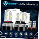 6倍速LEDヘッドライトホンダアコード8月12日シビック用9005 9006 H11フォグランプの電球6月13日 6x LED Headlight 9005 9006 H11 Fog Light Bulb for Honda Accord 08-12 Civic 06-13