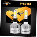 ジープチェロキー1996-2001ラングラー1994-2006用AUXBEAM H3 72W LEDフォグ電球 AUXBEAM H3 72W LED Fog Light Bulb for Jeep Cherokee 1996-2001 Wrangler 1994-2006(2)