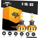 AUXBEAM F-16 H3 LED電球ヘッドライトキット電球60W 6000LMフォグランプスーパーブライト AUXBEAM F-16 H3 LED Bulbs Headlight Kit Bulbs 60W 6000LM Fog Lights Super Bright