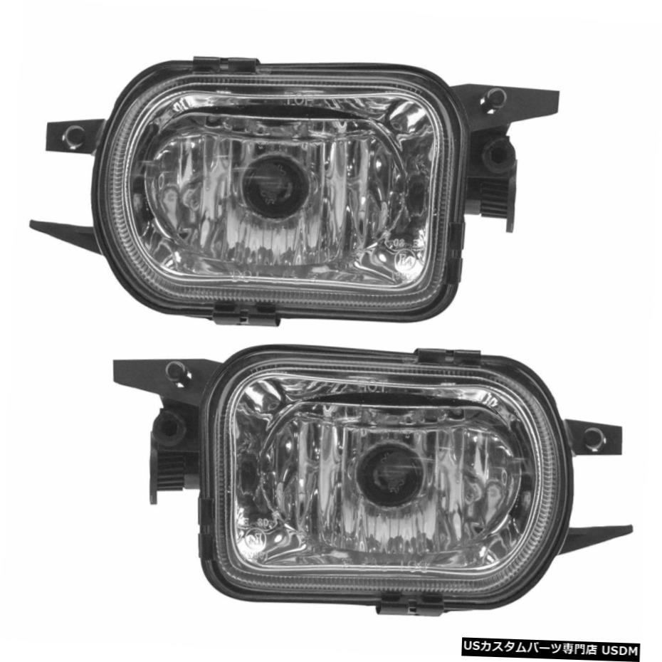 パフォーマンスはW203 C CL SLKクラスの新しいのためのクリアレンズフォグライトランプペアのアップグレード Performance Upgrade Clear Lens Fog Light Lamp Pair for W203 C CL SLK Class New