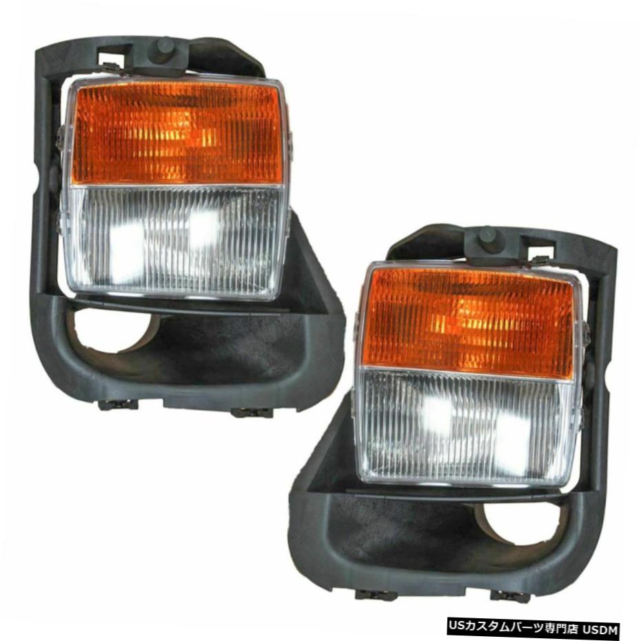 霧の駆動信号灯ランプ左＆＃038; 03-07キャデラックCTS-Vのための右のペアセット Fog Driving Signal Lights Lamps Left & Right Pair Set for 03-07 Cadillac CTS-V