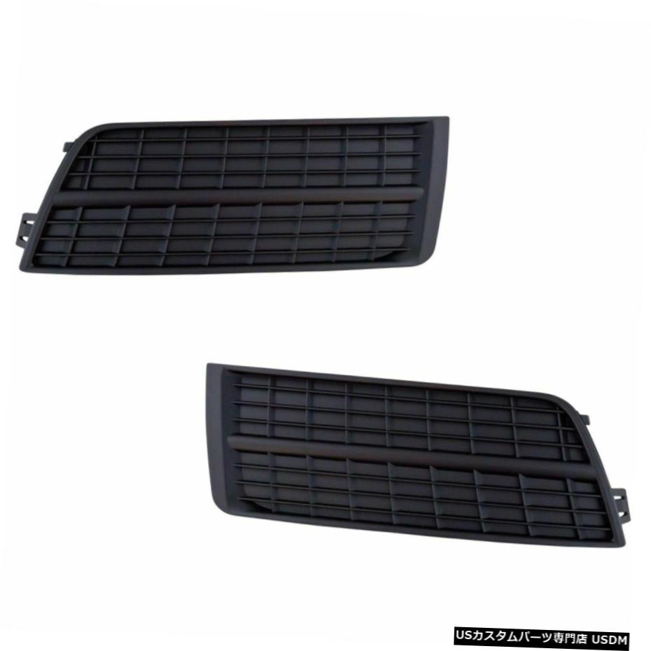 キャデラックSRX SUVトラック新のための霧ライトランプブラックホールカバーLH RHキットペア Fog Light Lamp Black Hole Cover LH RH Kit Pair for Cadillac SRX SUV Truck New