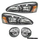 04から08ポンティアックグランプリ新4のヘッドライトフォグドライビングライトランプキットセット Headlight Fog Driving Light Lam...