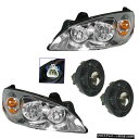 05-09ポンティアックG6 GT新4のヘッドライトフォグドライビングライトランプキットセット Headlight Fog Driving Light Lamp...