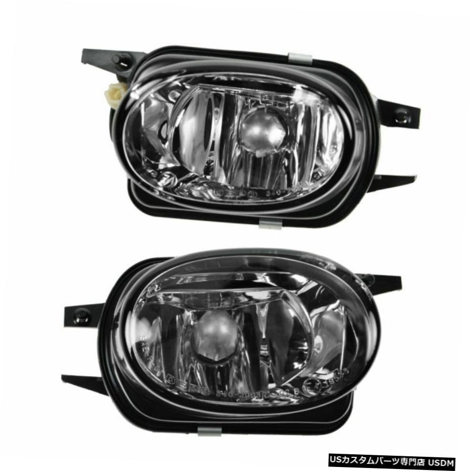 バンパーはMB C CL CLK E Sクラスの2 NEWの霧ドライビングライトペアセットをマウント Bumper Mounted Fog Driving Light Pair Set of 2 NEW for MB C CL CLK E S Class