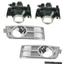 霧ライトランプ& 7月10日リンカーンMKX新4のベゼルキットセット Fog Light Lamp & Bezel Kit Set of 4 for ...