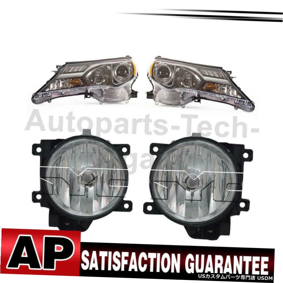 RAV4のために4のTYCヘッドライトアセンブリフォグライトアセンブリは、左右のセット TYC Headlight Assembly Fog Light Assembly Left Right Set Of 4 For RAV4