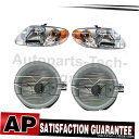 キャラバンのために4のTYCヘッドライトアセンブリフォグライトアセンブリは、左右のセット TYC Headlight Assembly Fog Light As...
