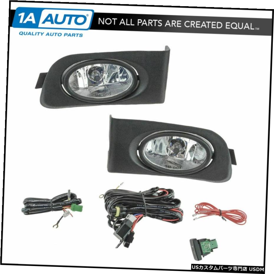 ホンダシビックのためにアップグレードクリアレンズフォグ電球のスイッチの配線キットのセットに追加します。 Add On Upgrade Clear Lens Fog Light Bulb Switch Wiring Kit Set for Honda Civic