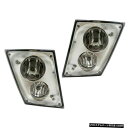 ボルボVNL VNMトラック新用クロームパフォーマンス霧ライトランプセット Chrome Performance Fog Light Lamp Set for ...
