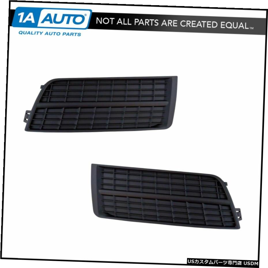 キャデラックSRX SUVトラック新のための霧ライトランプブラックホールカバーLH RHキットペア Fog Light Lamp Black Hole Cover LH RH Kit Pair for Cadillac SRX SUV Truck New