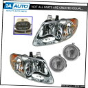 タウン&#038のための4のヘッドライトフォグドライビングライトランプキットセット。国グランドキャラバン Headlight Fog Driving Light...
