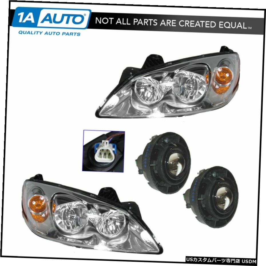 05-09ポンティアックG6 GT新4のヘッドライトフォグドライビングライトランプキットセット Headlight Fog Driving Light Lamp Kit Set of 4 for 05-09 Pontiac G6 GT New