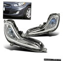 2011-2015 FRONT BUMPER DRIVING FOG LIGHT LAMP W /電球KIT CHROME CLEAR LENS PAIR 2011-2015 FRONT BUMPER DRIVING FOG LIGHT LAMP W/BULBS KIT CHROME CLEAR LENS PAIR(2)
