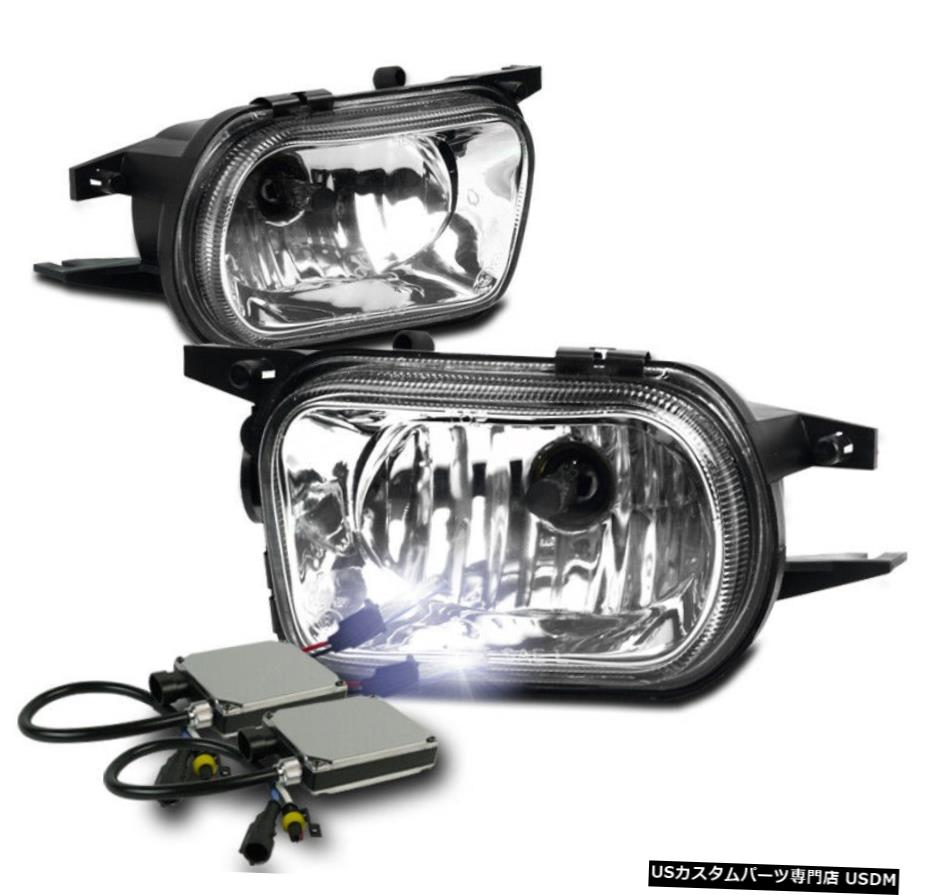 2001-2006メルセデス・ベンツ・CクラスW203 CHROMEバンパーフォグランプLAMPS W / 10000K HID 2001-2006 MERCEDES-BENZ C-CLASS W203 CHROME BUMPER FOG LIGHTS LAMPS W/10000K HID