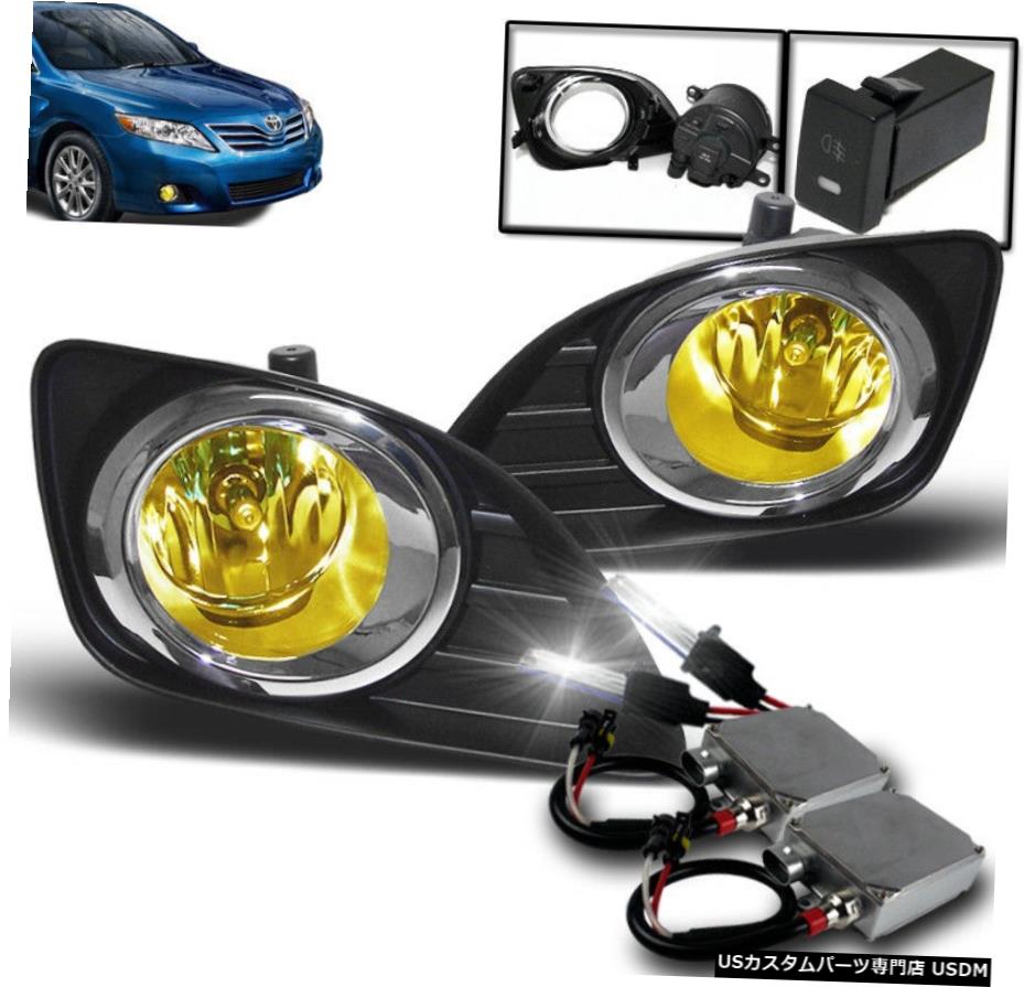 2010-2011 TOYOTA CAMRY YELLOWフロントロアバンパーFOG LIGHT LAMP + 50W 6K XENON HID 2010-2011 TOYOTA CAMRY YELLOW FRONT LOWER BUMPER FOG LIGHT LAMP+50W 6K XENON HID