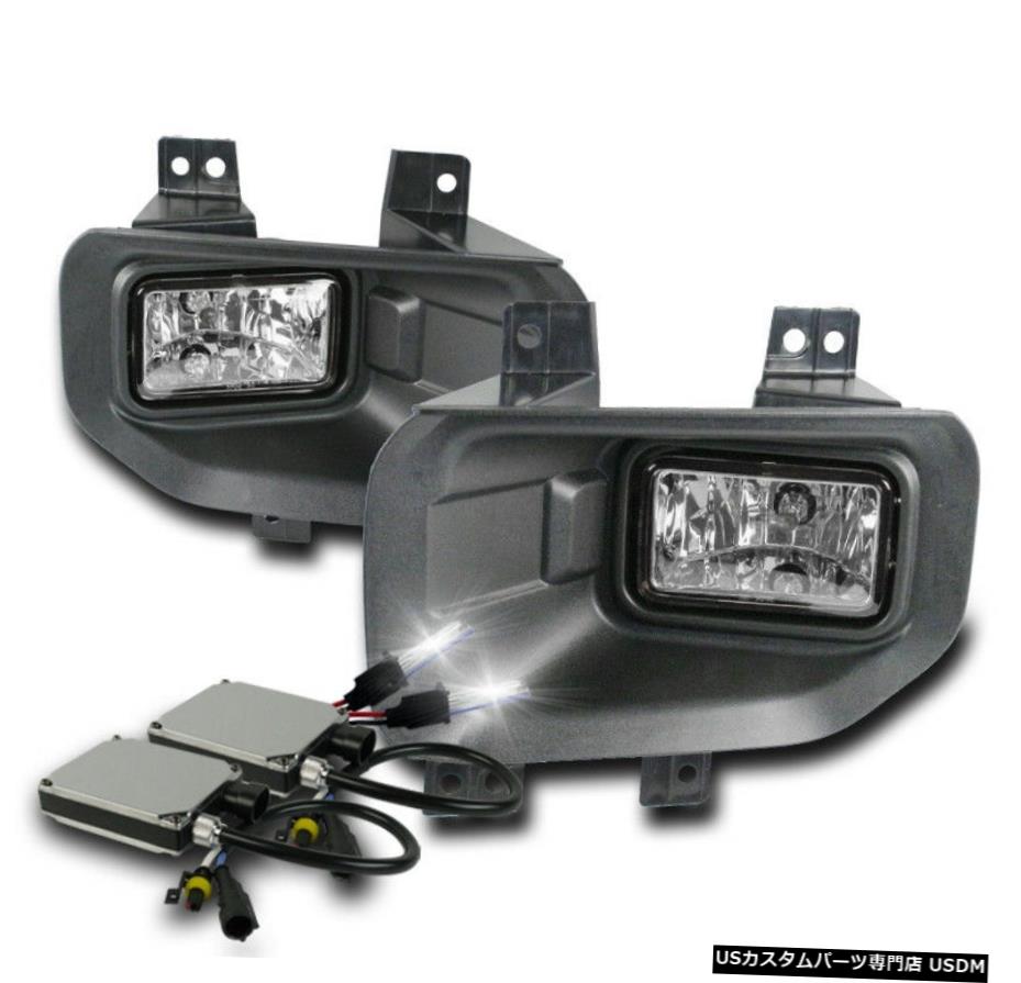 2015-2017 FORD F-150 FRONT CHROMEバンパーDRIVINGフォグランプ+ハーネスW / 8000K HID 2015-2017 FORD F-150 FRONT CHROME BUMPER DRIVING FOG LIGHTS+HARNESS W/ 8000K HID