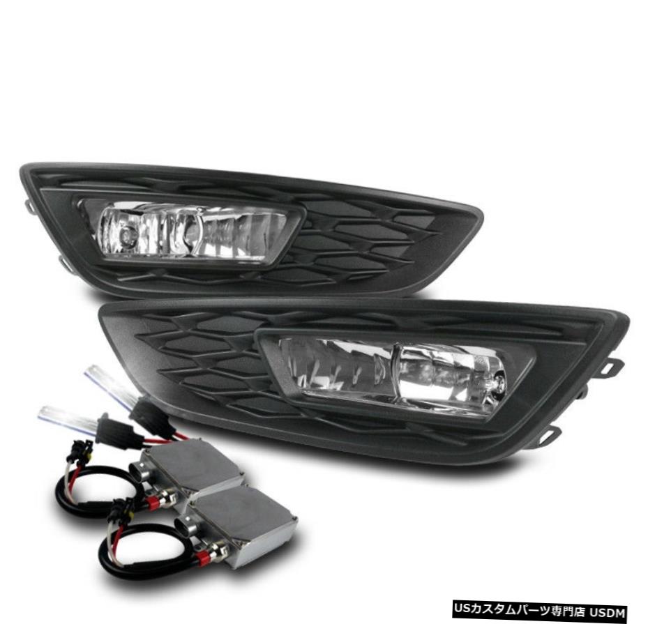 2015-2017 FORD FOCUS CHROME BUMPER DRIVING FOGライトランプ+ハーネスW / 50W 8K HID 2015-2017 FORD FOCUS CHROME BUMPER DRIVING FOG LIGHTS LAMPS+HARNESS w/50W 8K HID