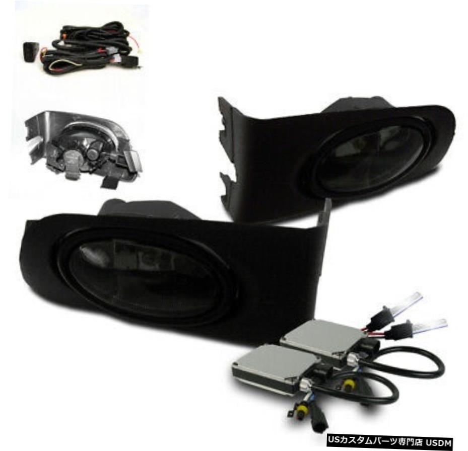 2001-2003 HONDA CIVIC 2 / 4DR SMOKE BUMPERフォグランプ+ HARNESS + 6000KキセノンHID FOR FOR 2001-..