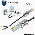 2X H3 6000K白色LEDフォグ電球についてはシボレー・タホ95-99ベレッタ91-96 3000LM 2X H3 6000K White LED Fog Light Bulbs For Chevy Tahoe 95-99 Beretta 91-96 3000LM