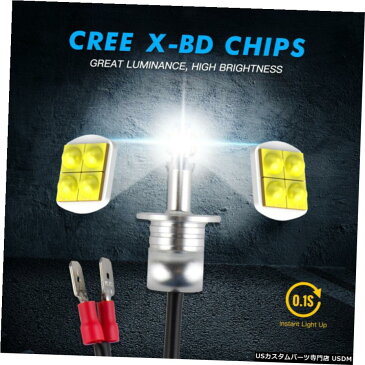 ダッジアベンジャーキャラバンイントレピッドランプのためのBevinsee H3 LEDフォグドライビング電球 Bevinsee H3 LED Fog Driving Light Bulb For Dodge Avenger Caravan Intrepid Lamp