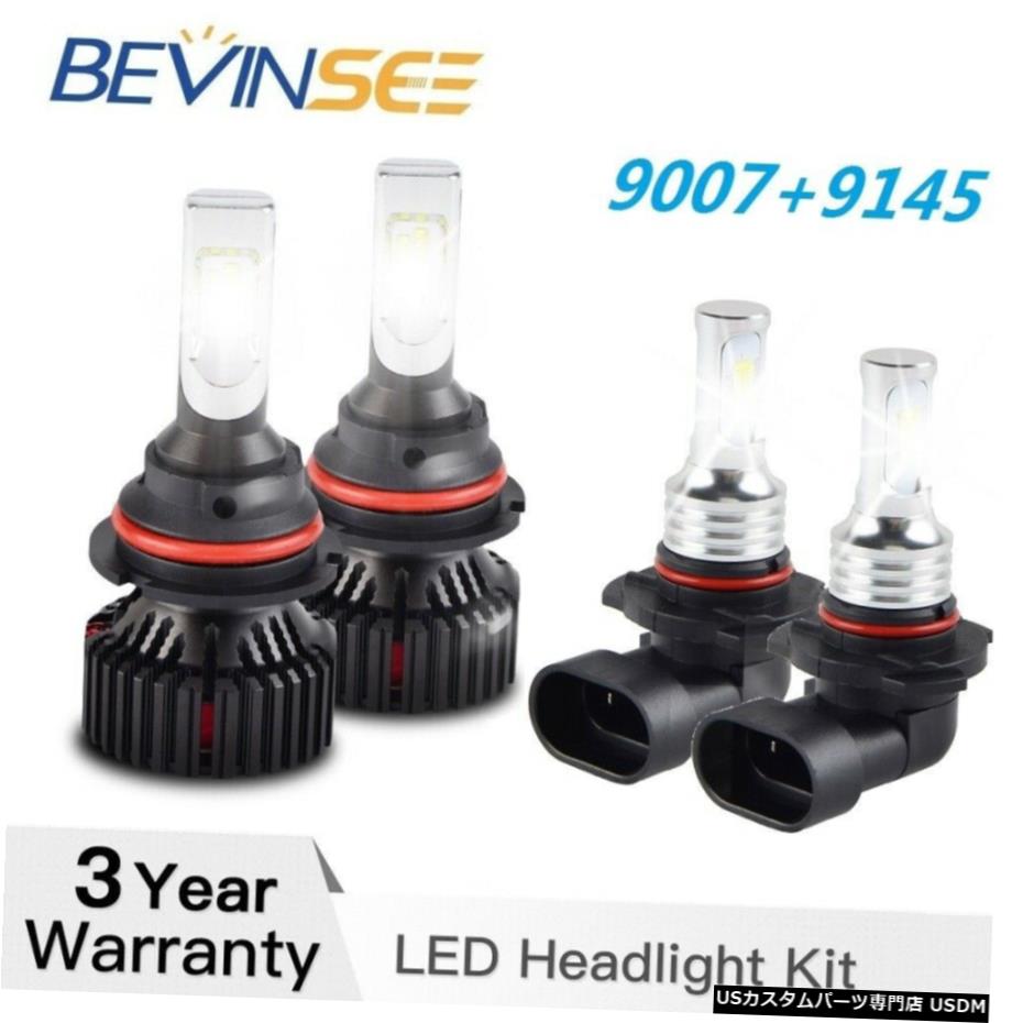 9007 9145եɥڥǥ99-02 LEDإåɥ饤ȥե6500Kŵ奭å 9007 9145 For Ford Expedition 99-02 LED Headlight Fog Light 6500K Combo Bulb Kit