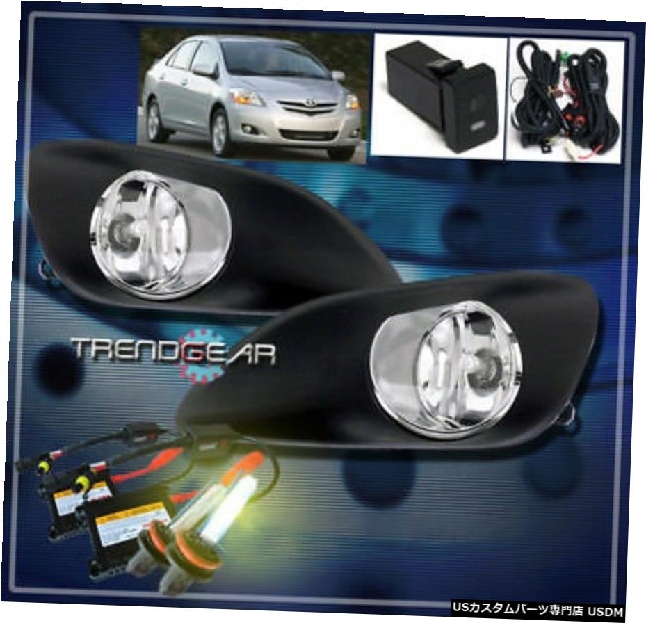 2006-2011 TOYOTA YARISSEDAN BUMPER CLEAR FOG LIGHT + 3000K HID + HARNESS +å FOR 2006-2011 TOYOTA YARIS SEDAN BUMPER CLEAR FOG LIGHT+3000K HID+HARNESS+SWITCH