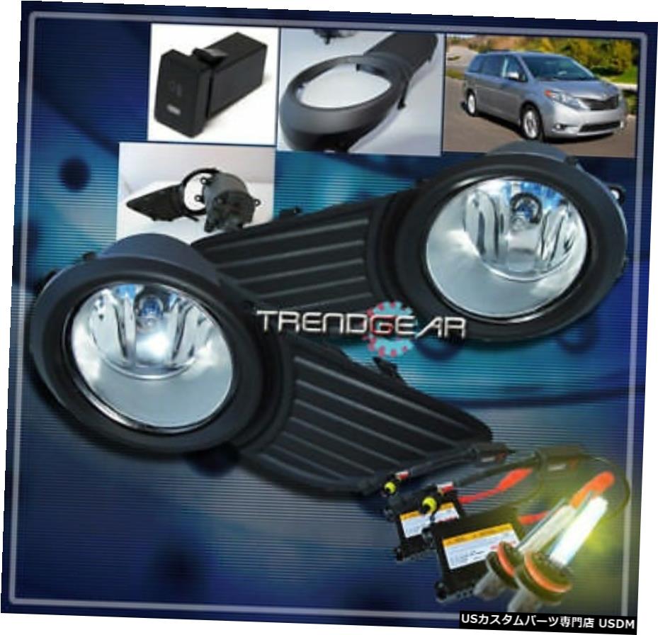 2011-2017 TOYOTA SIENNA LE BUMPER DRIVING CHROME FOG LIGHT + 3000K HID +å FOR 2011-2017 TOYOTA SIENNA LE BUMPER DRIVING CHROME FOG LIGHT +3000K HID+SWITCH