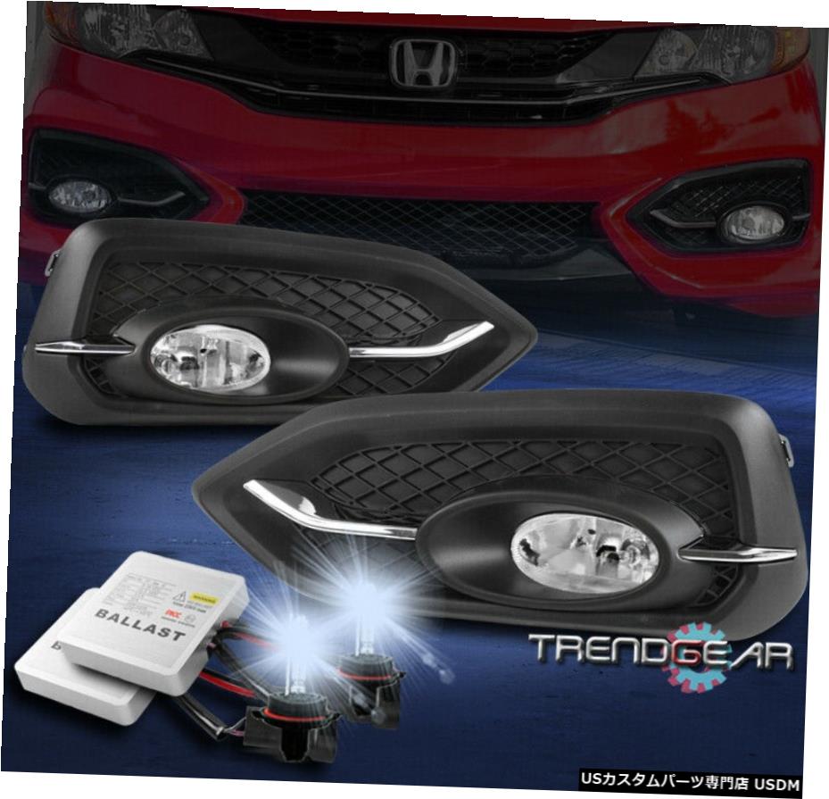 14-15 HONDA CIVIC COUPE 2DR BUMPER DRIVING FOG LIGHT CHROME W / 8K HIDキット+ SWITCH 14-15 HONDA CIVIC COUPE 2DR BUMPER DRIVING FOG LIGHT CHROME W/8K HID KIT+SWITCH