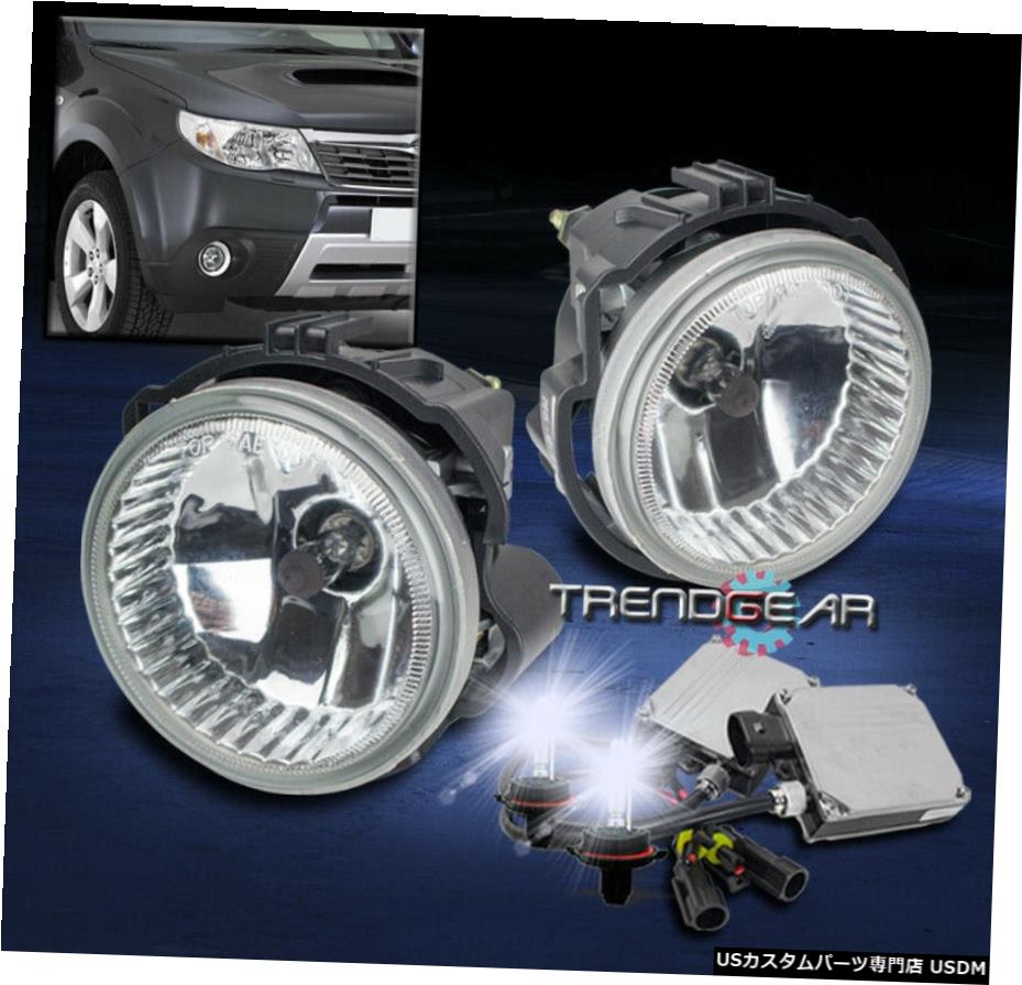 9月13日SUBARU FORESTER FOR / 08-10 IMPREZA WRX STI BUMPERフォグランプクローム+ 8K HID FOR 09-13 SUBARU FORESTER/08-10 IMPREZA WRX STI BUMPER FOG LIGHTS CHROME+8K HID