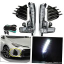 2017 2018 2019トヨタカローラSE XSEのためにライトフォグランプキットを実行しているDRL昼間 DRL Daytime Running Ligh...