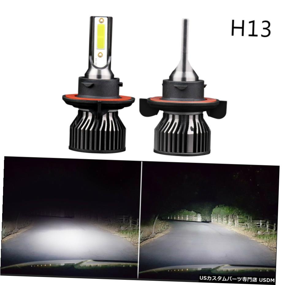 2PCS H13 LEDヘッドライトキットの球根6000Kハイ/ロービームフォグランプスーパーブライト 2PCS H13 LED Headlight Kit Bulbs 6000K Hi/Low Beam Fog Lights Super Bright