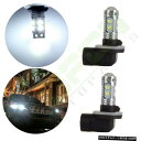 2倍、米国証券取引キセノンフォグランプ881 40W CREEハイパワーLEDホワイト10SMD車の電球 2x US Stock Xenon Fog Light...