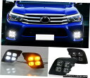 エアロパーツ トヨタハイラックスレボ15-20 LED車のフロント昼間はターンランプを点灯バンパーを実行するための For Toyota Hilux Revo ...