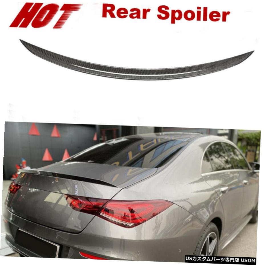 エアロパーツ リアトランクスポイラーウイングフィット感のためのベンツCLA250 CLA35 CLA45 AMG 2020カーボンファイバー Rear Trunk Spoiler Wing Fit For Benz CLA250 CLA35 CLA45 AMG 2020 Carbon Fiber