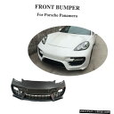 エアロパーツ グラスファイバーフロントバンパーリップボディKitFitポルシェパナメーラ10-13マットブラック Fiberglass Front Bumper Lip Body KitFit For Porsche Panamera 10-13 Matt Black
